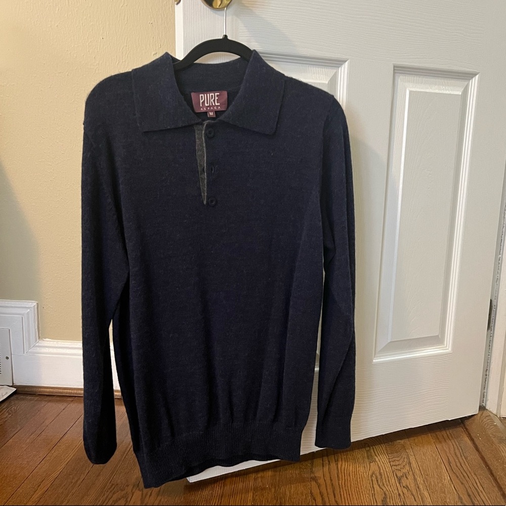This is a terrific sweater I purchased that is made of alpaca fur.